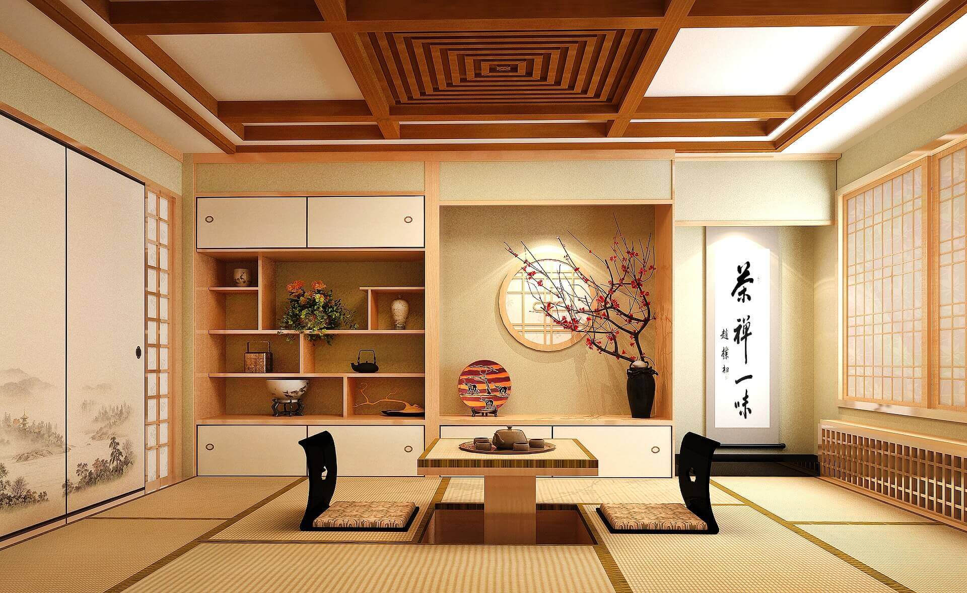 日式風室內